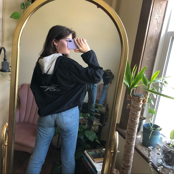 Y2K Cropped Reebok Windbreak - Picture 2 of 4